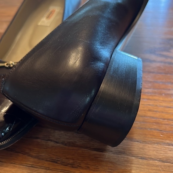 TALBOTS Brown leather shoes Size 10 N. Italian leather one and 1/4 inch heel - Picture 7 of 7